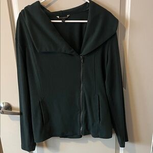 Banana Republic Dark Green Women's Side Zip Jacket